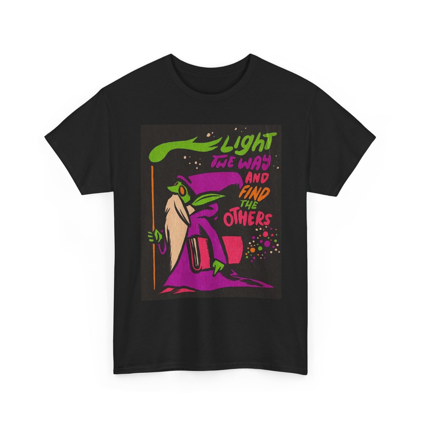 Wizard Light The Way Trippy Graphic T Shirt S-5XL NEW Unisex Cotton Tee