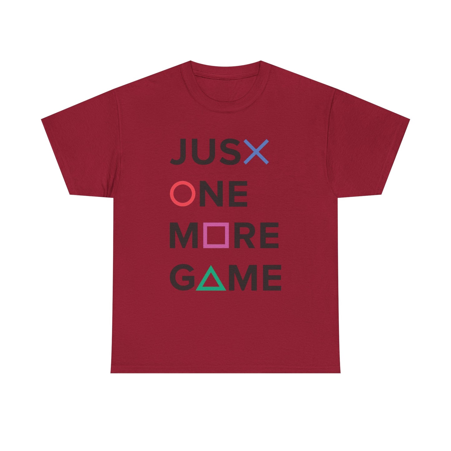 Just One More Game Retro Gaming Graphic T Shirt NEW GIFT Unisex Heavy Cotton Tee