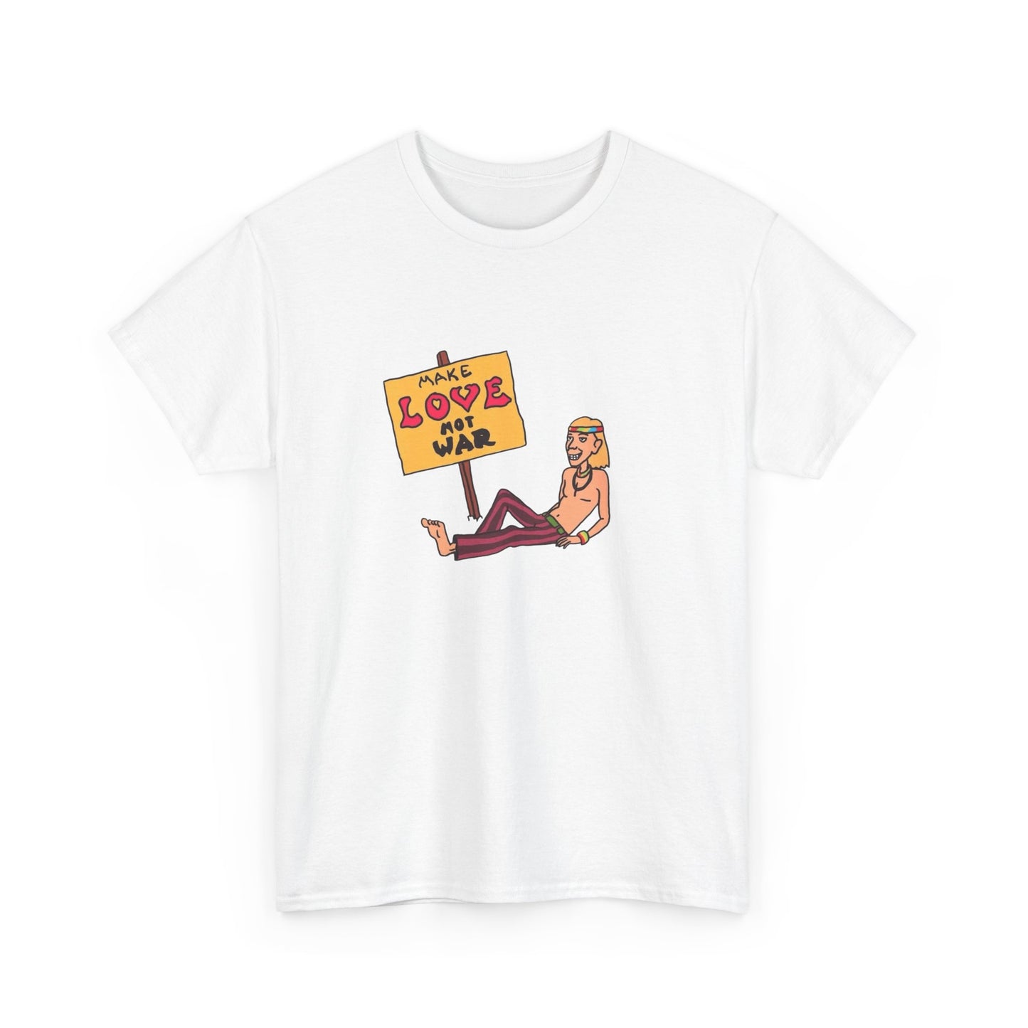 Make Love Not War Graphic T-Shirt Men's Women's Heavy Cotton Tee NEW GIFT