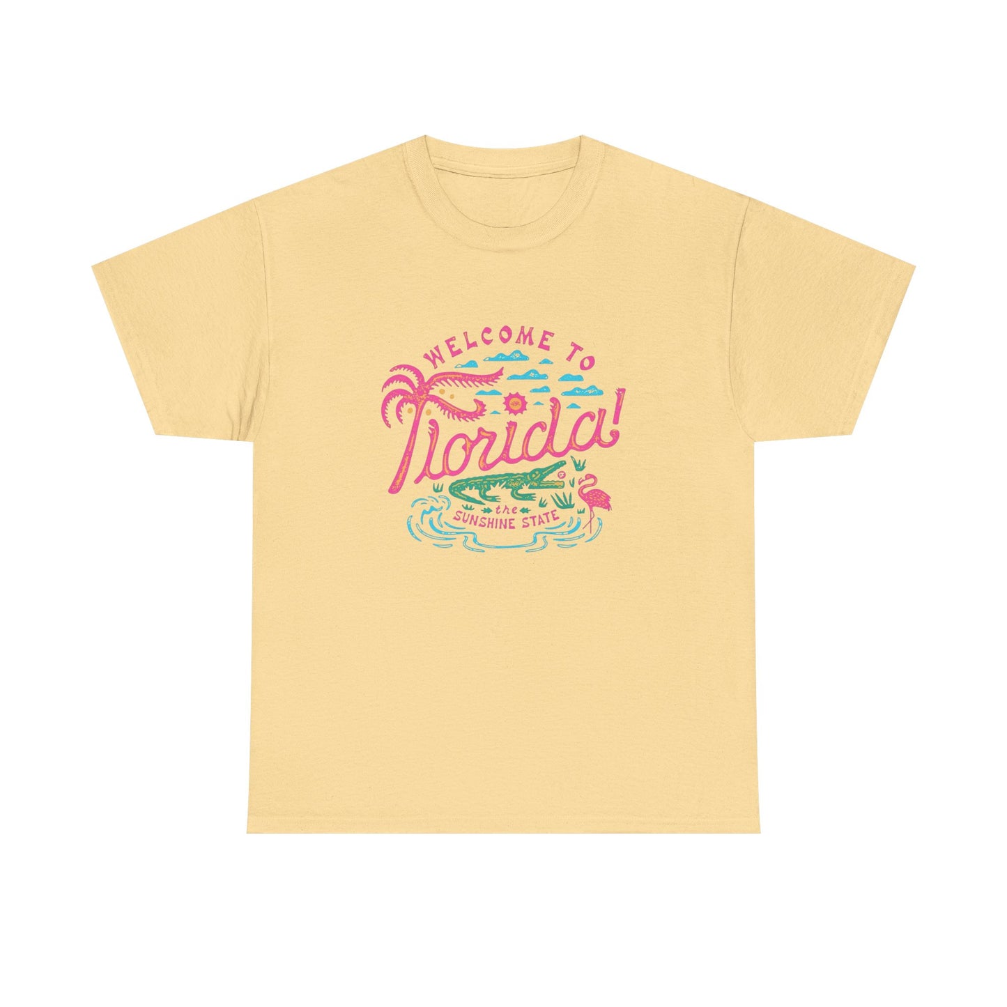 Welcome To Florida Graphic T Shirt ALL SIZES Tee Unisex Heavy Cotton