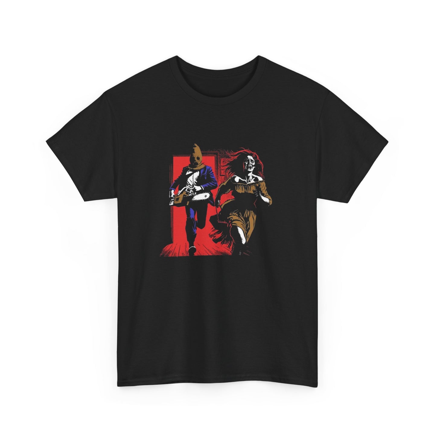 Chainsaw Monsters Horror Graphic T Shirt Unisex Heavy Cotton Tee