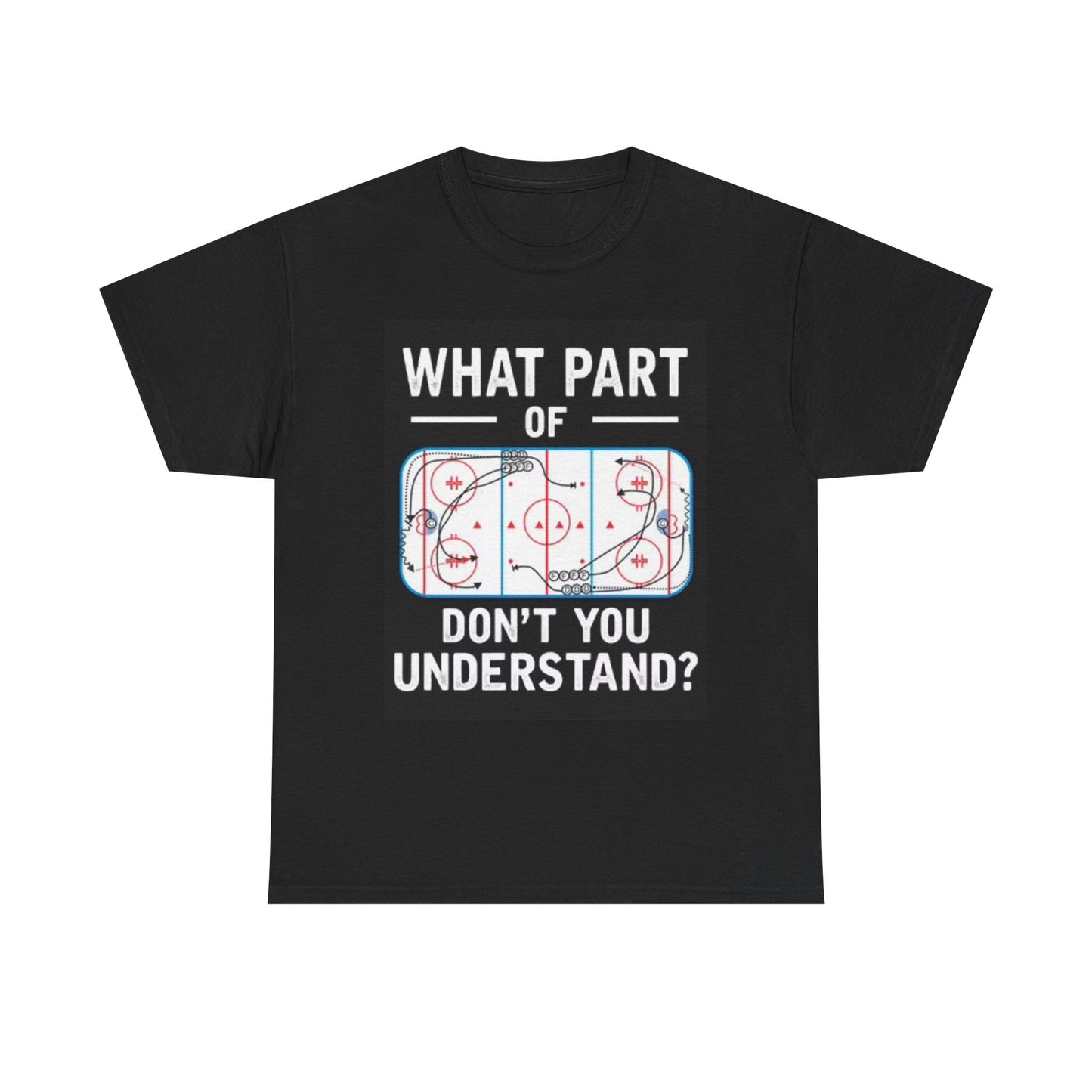 Funny Hockey Graphic T Shirt Sports Coaching Unisex Heavy Cotton Tee