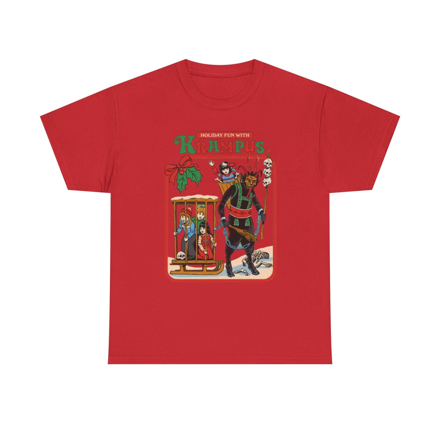 Holiday Fun With krampus Funny Graphic T Shirt Christmas Merry Unisex Holidays