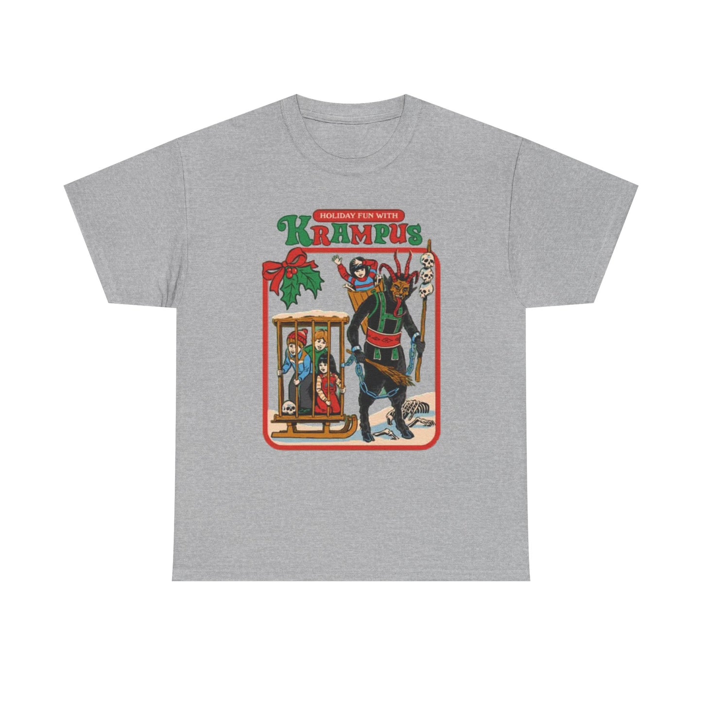 Holiday Fun With krampus Funny Graphic T Shirt Christmas Merry Unisex Holidays