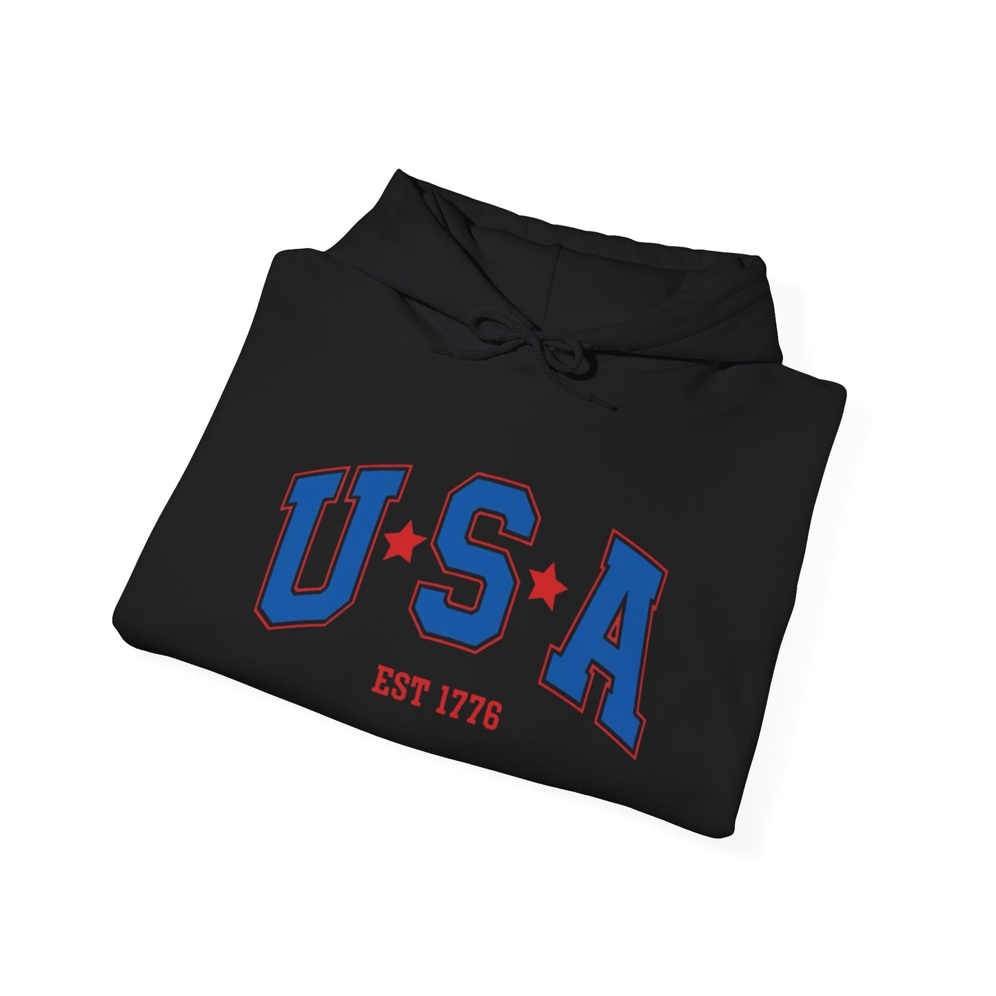 USA American Flag 1776 Graphic Hoodie Heavy Blend™ NEW Sweatshirt