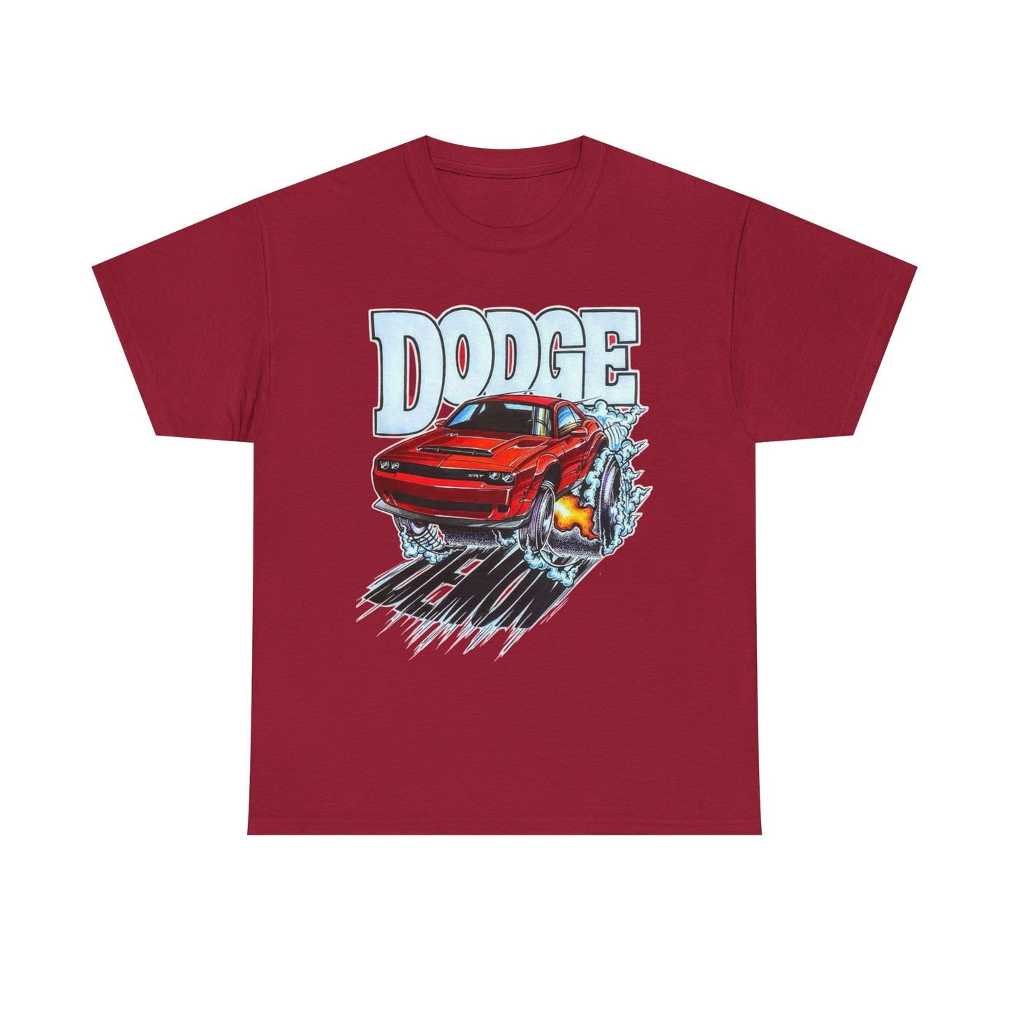 Dodge Demon Hellcat Srt Graphic T Shirt Men's Heavy Cotton Tee