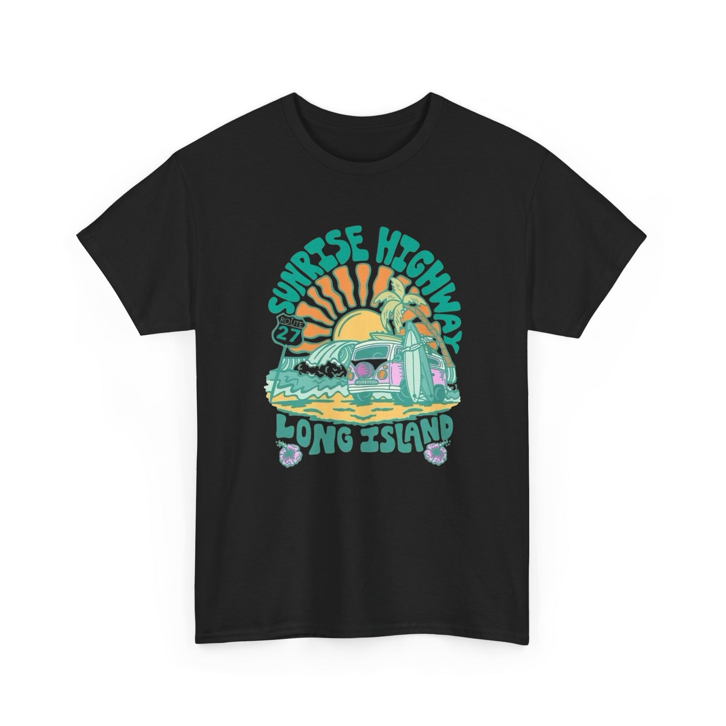Sunrise Highway Long Island Graphic T Shirt NEW Adult Tee