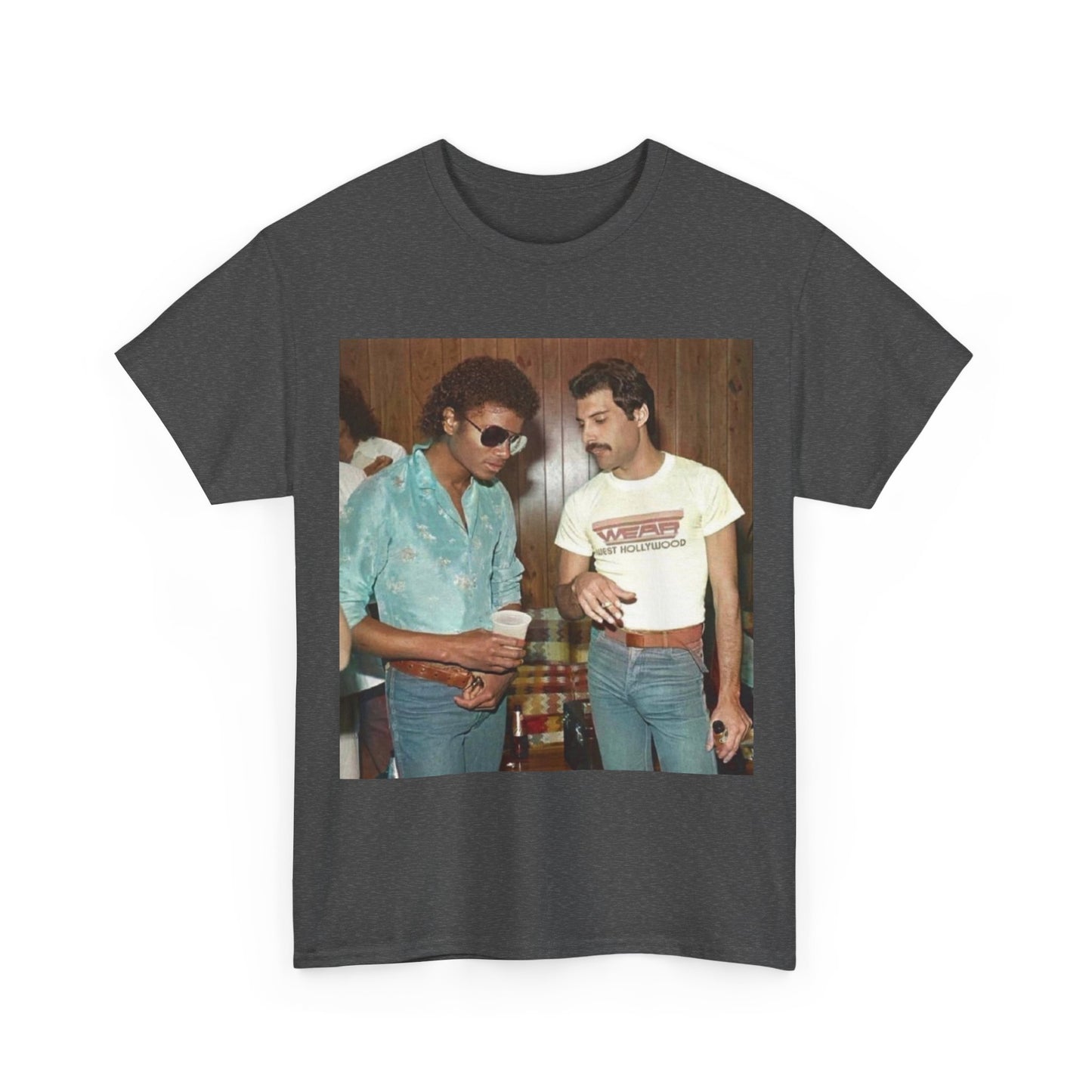 Michael jackson Queen tshirt vintage 80s retro graphic Unisex Heavy Cotton Tee