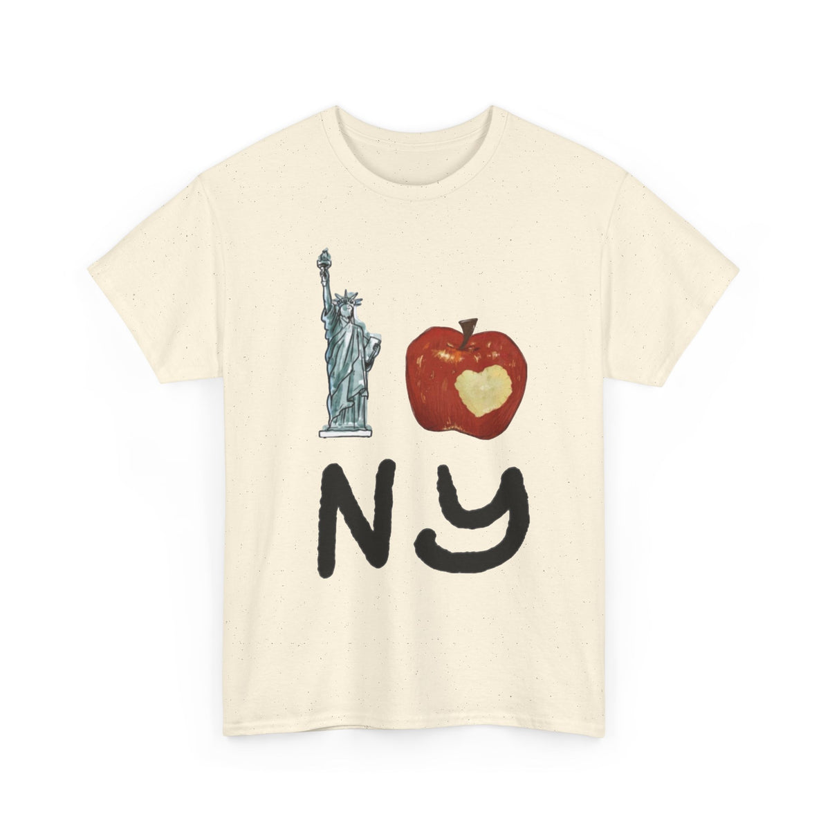 I love New York Graphic T Shirt Vintage Big Apple Men's Heavy Cotton Tee