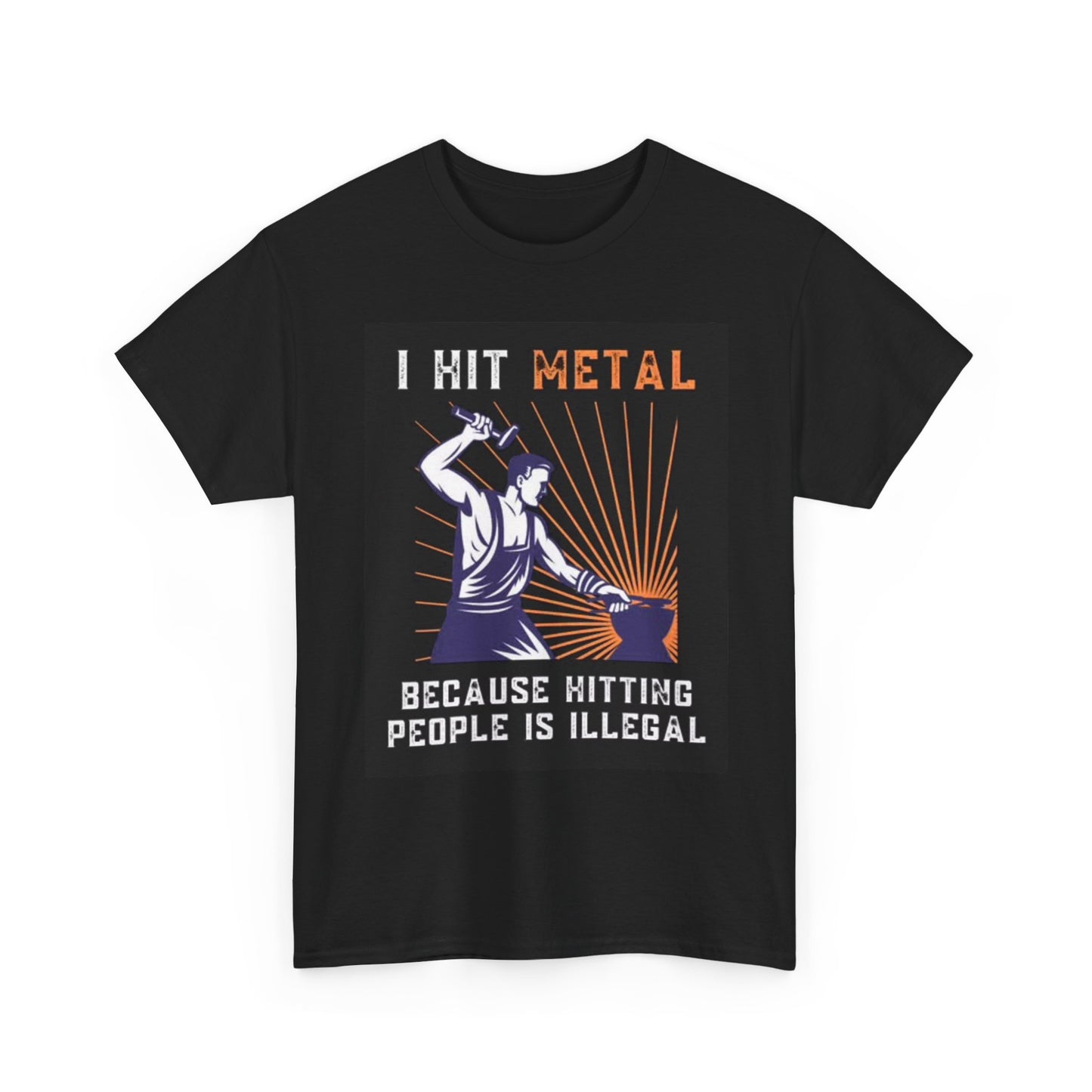 Metal Worker Graphic T Shirt Blue collar Gift Unisex Heavy Cotton Tee