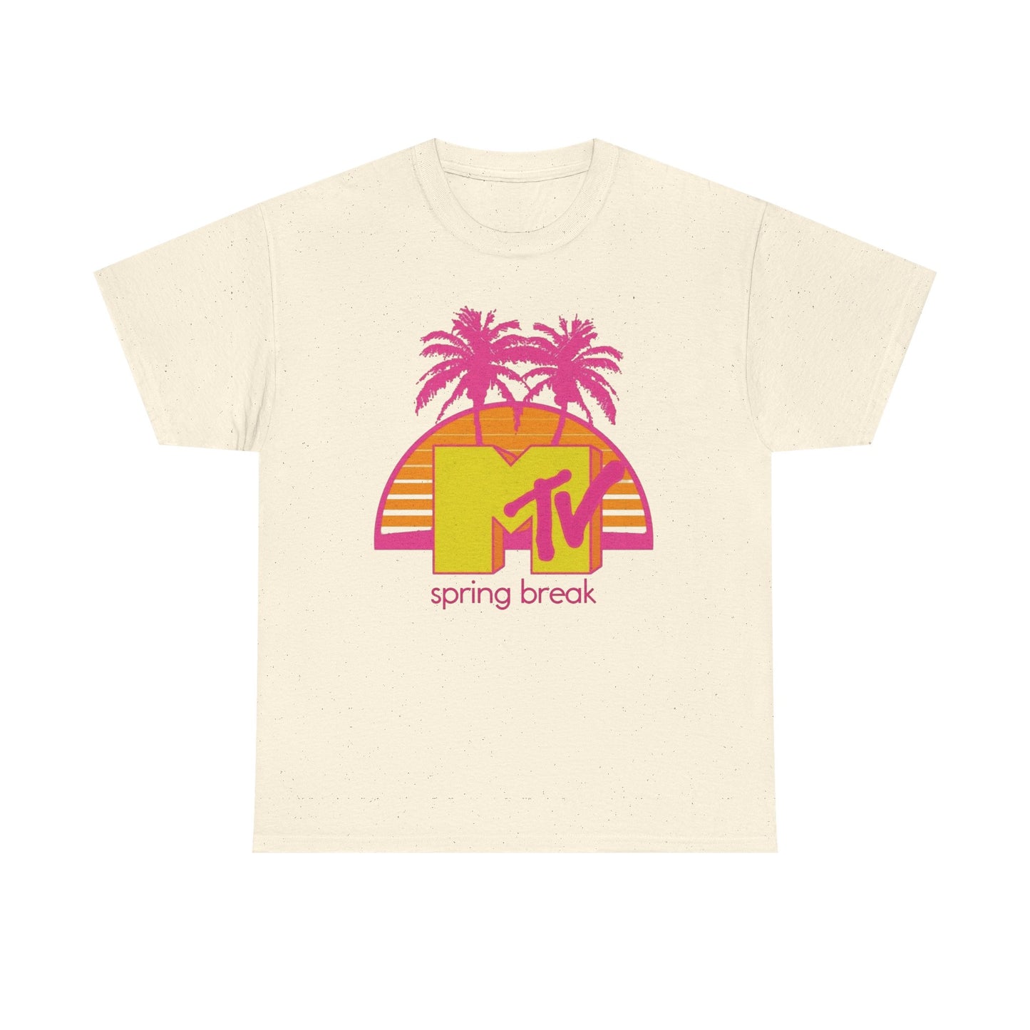 MTV Spring Break Vintage Graphic T Shirt NEW Unisex Heavy Cotton Tee