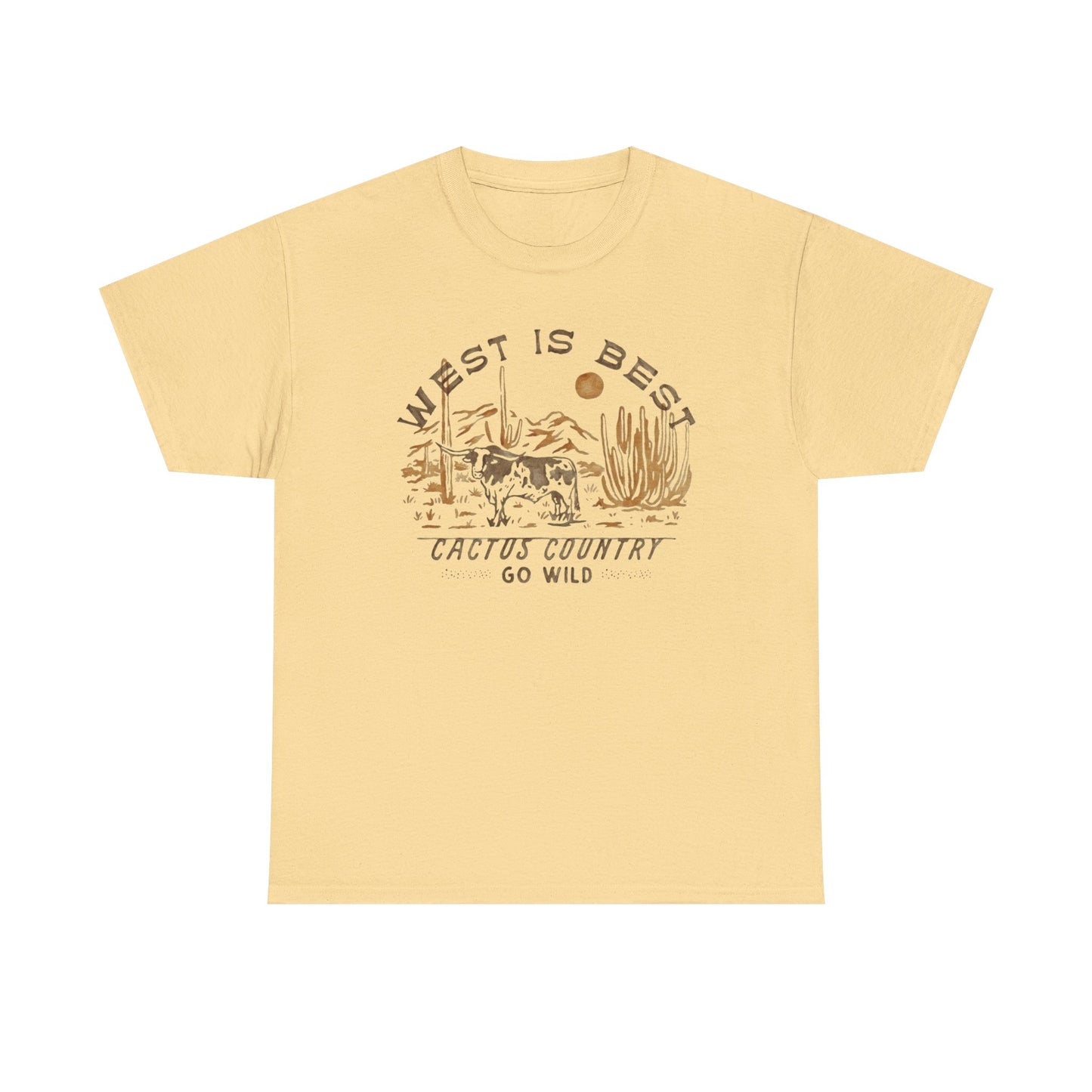 West Is The Best Country Graphic T Shirt Unisex Heavy Cotton Tee