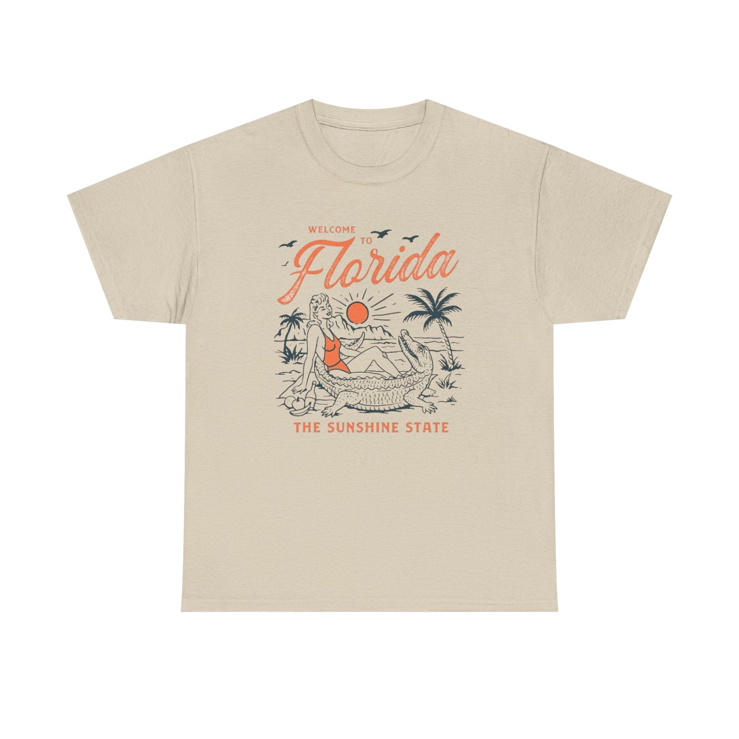 Welcome To Florida The Sunshine State Graphic T Shirt Unisex Adults NEW