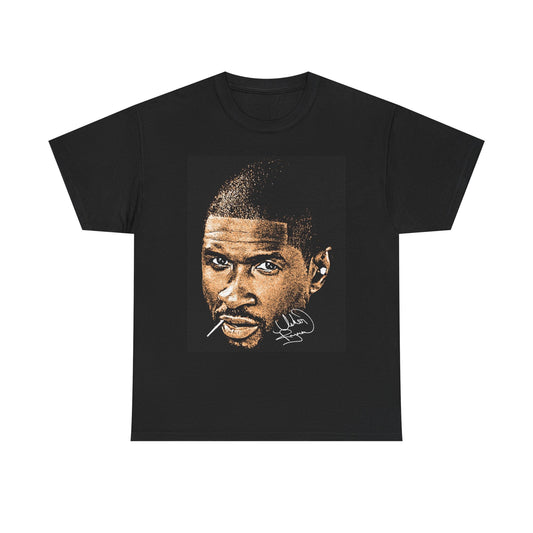 Usher Graphic T Shirt Big Head Tour Vintage Merch Unisex Heavy Cotton Tee