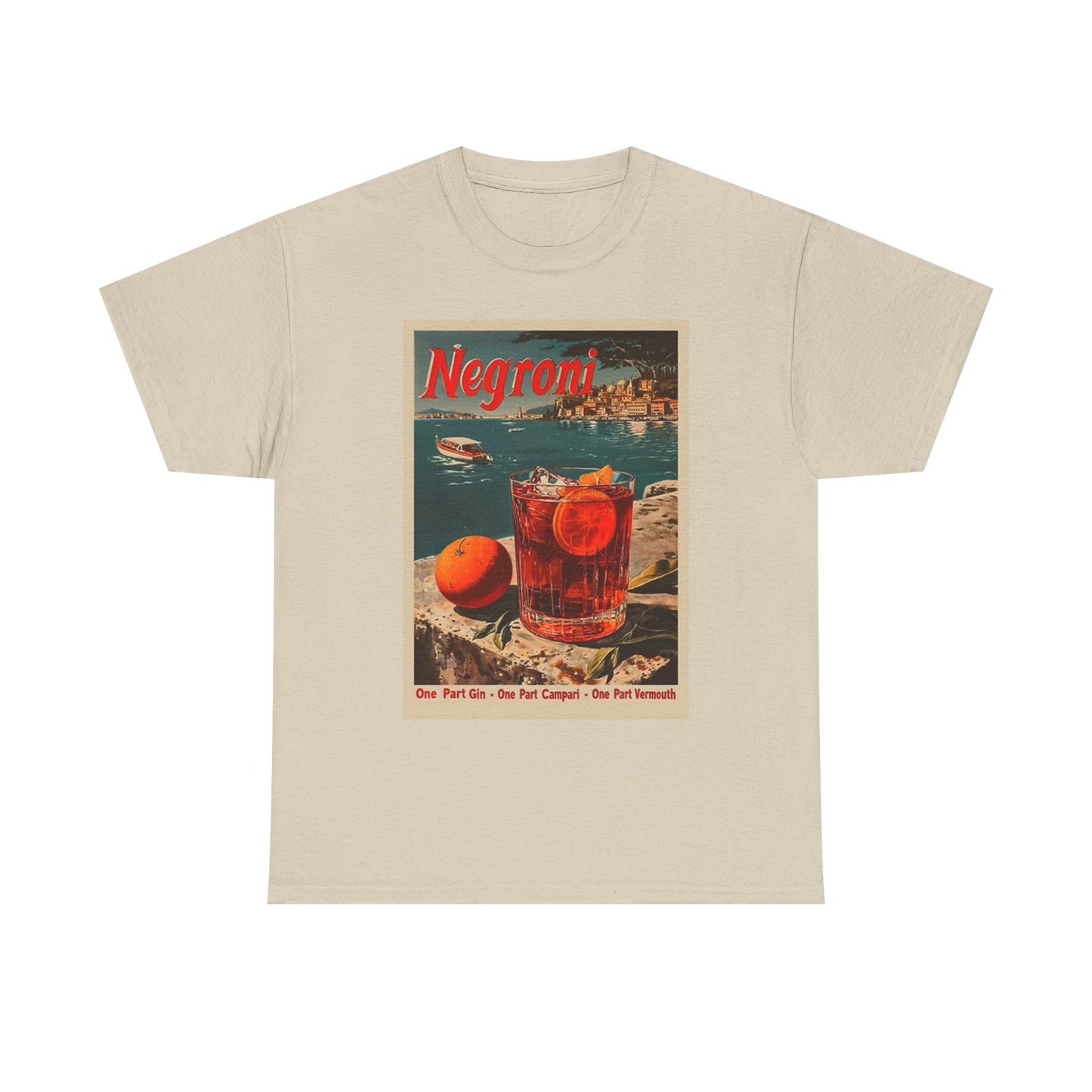 Negroni Poster Bar T Shirt BRAND NEW Apparel Unisex Graphic Tee USA