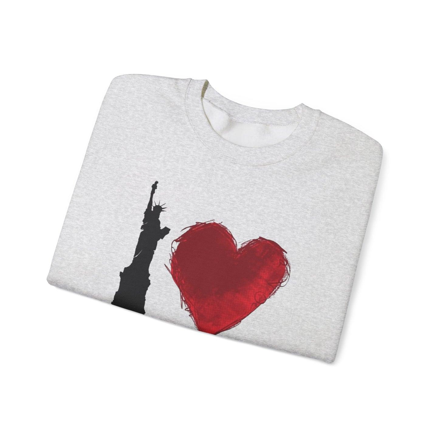 I Love NY Graphic Sweater NEW Unisex Heavy Blend™ Crewneck Sweatshirt