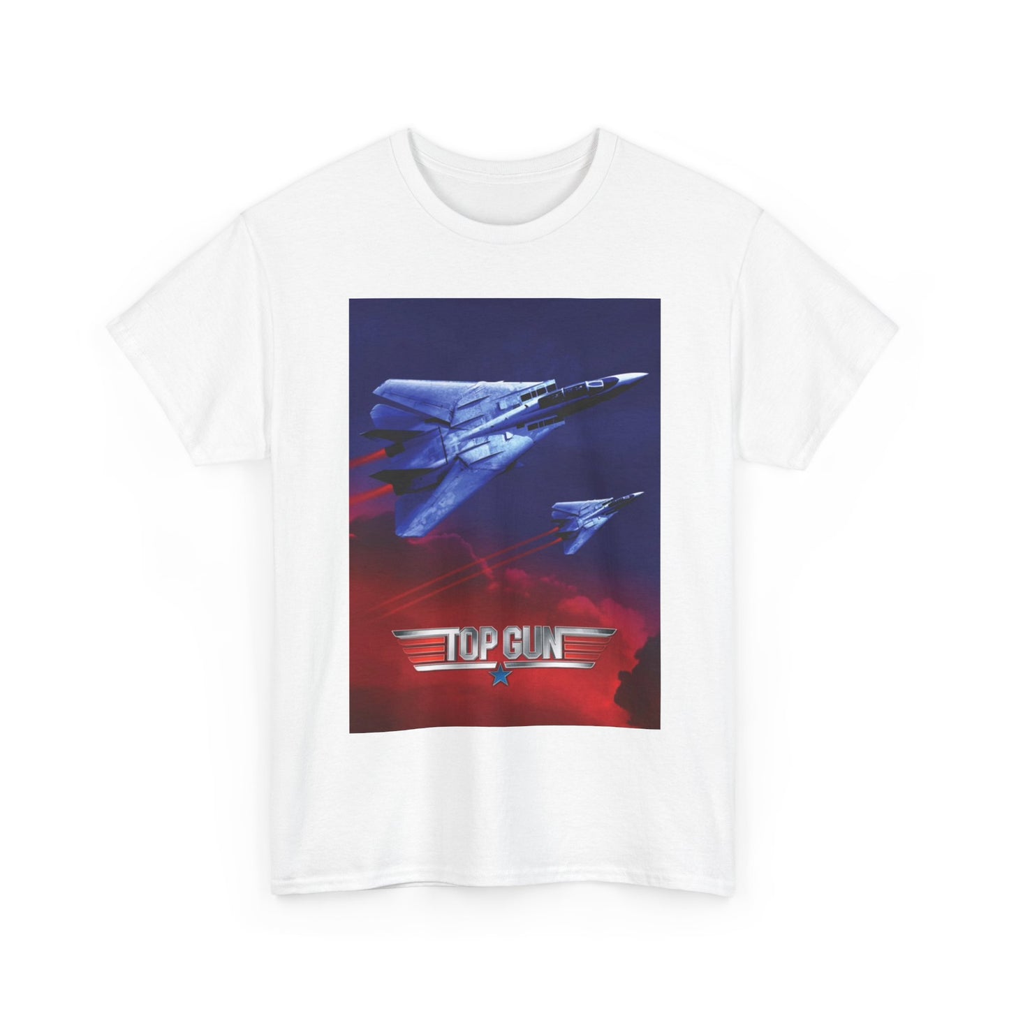 Top Gun Tshirt Vintage Movie Poster Retro Graphic Tom Cruise Navy Unisex 90s