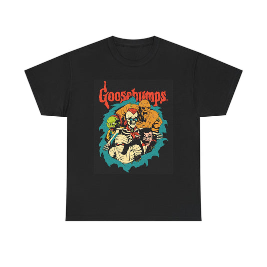 Goosebumps Graphic T Shirt Vintage Cartoon Unisex Heavy Cotton Tee