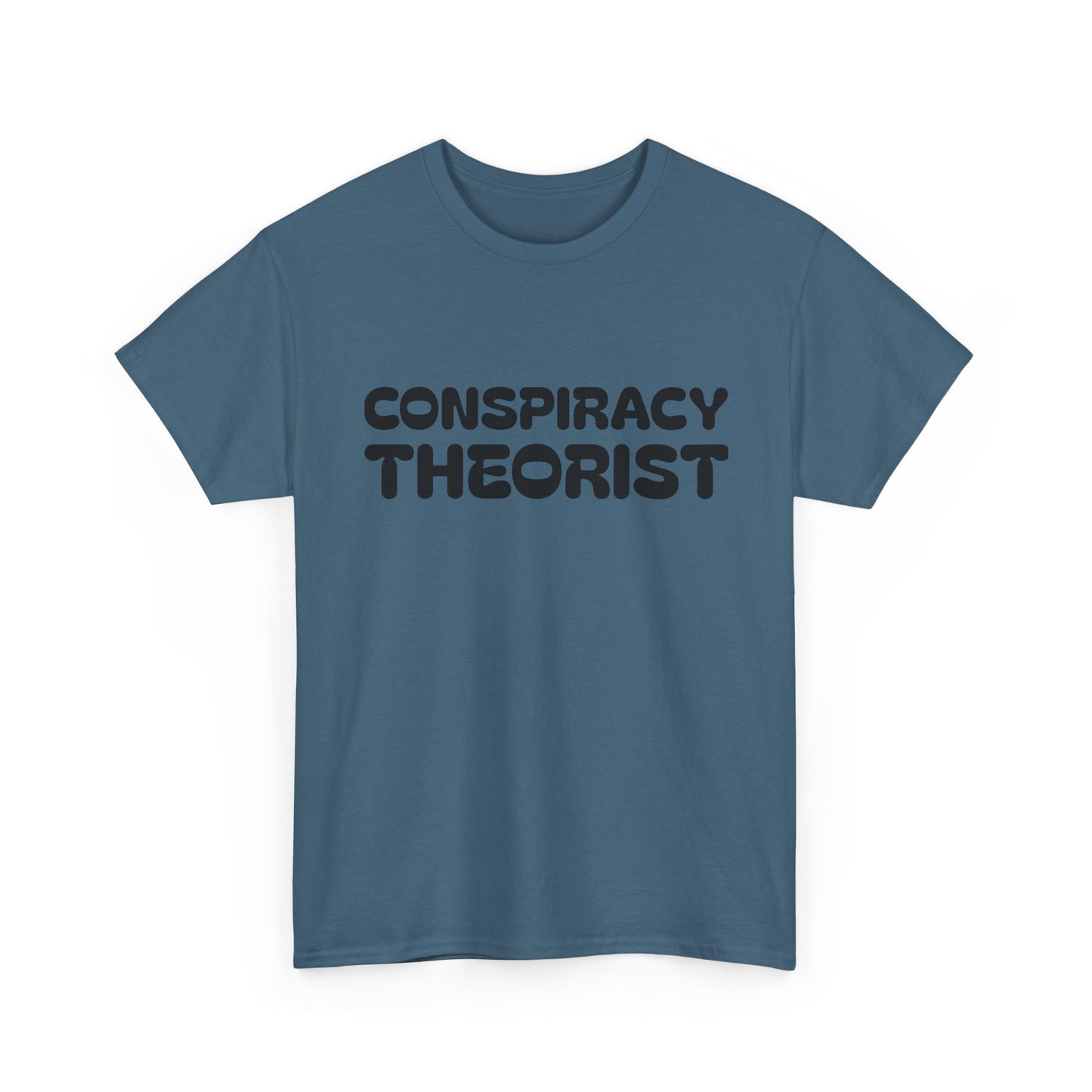 Conspiracy Theorist Funny Aliens UFO Graphic T Shirt Unisex Heavy Cotton Gift