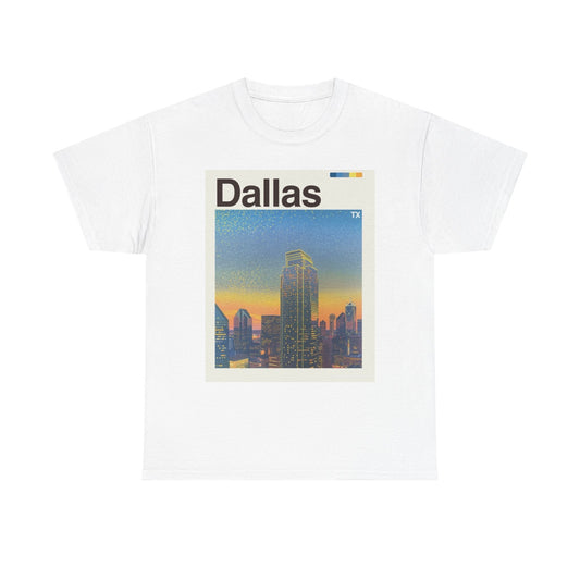 Dallas Skyline Graphic T Shirt Cotton Tee Apparel New