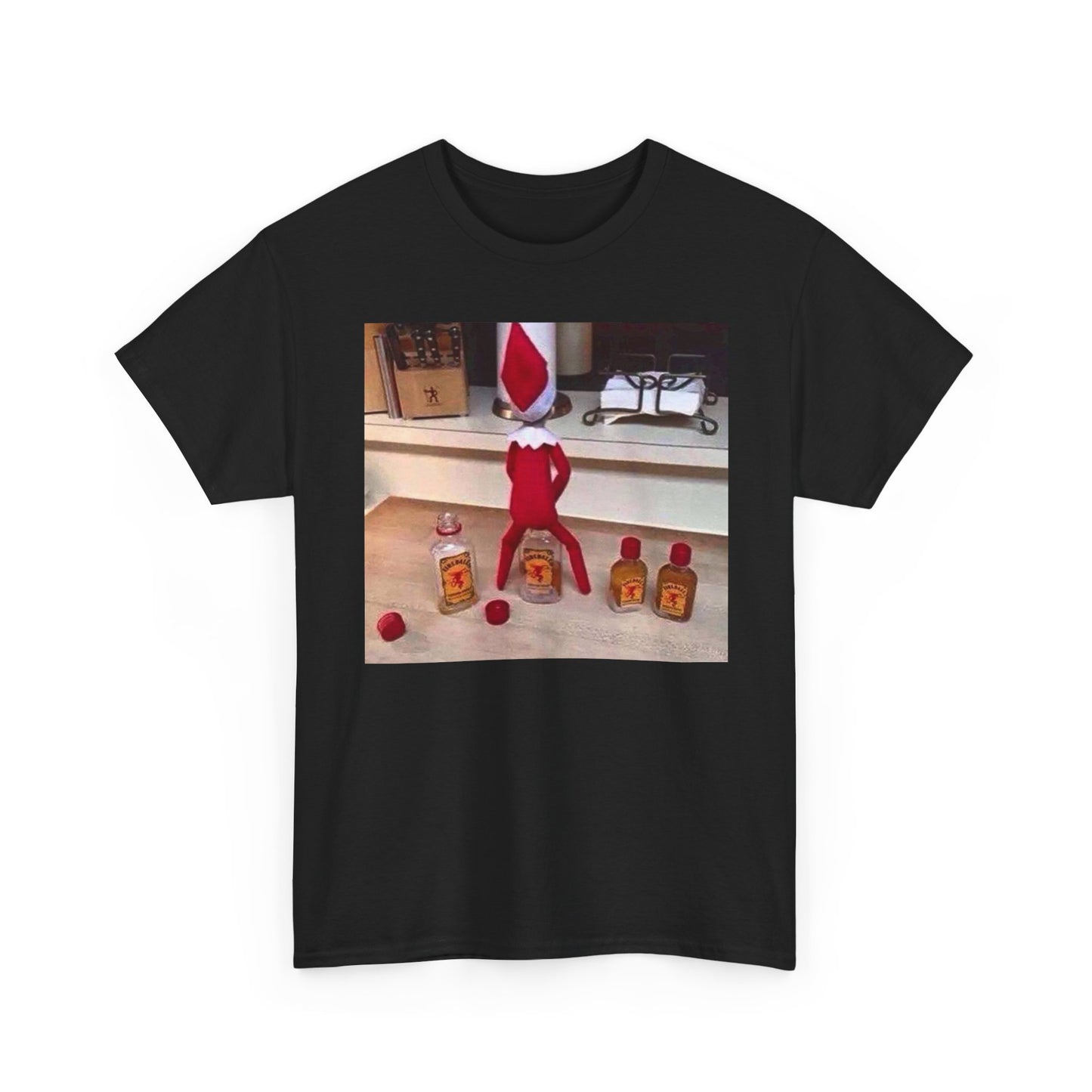 Fireball Whiskey Hilarious Christmas Graphic T Shirt NEW ADULT TEE VINTAGE