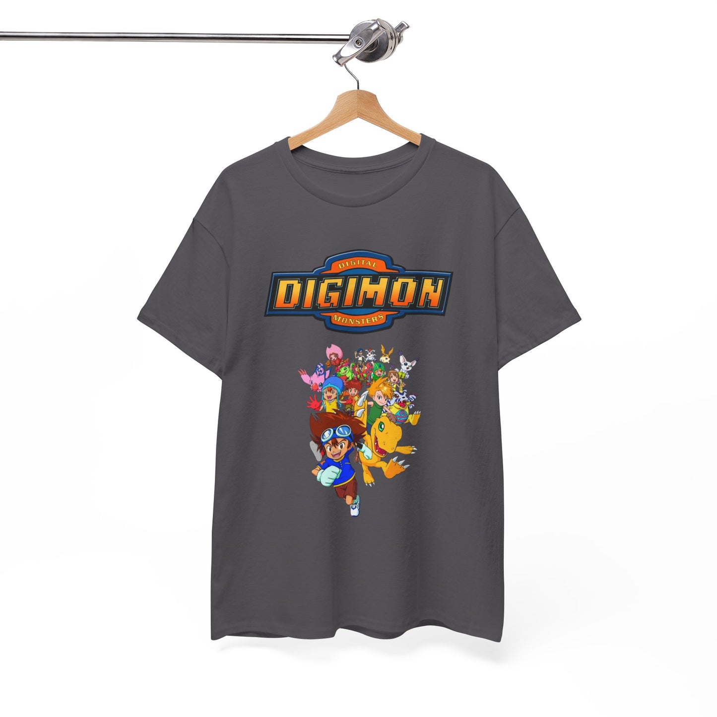 Digimon Retro 90's Kids Vintage Graphic T Shirt Unisex Heavy Cotton Tee