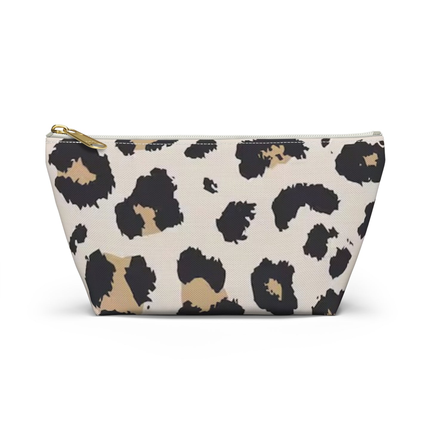 Leppard Print Animal FOUX Travel Bag Multi ColorAccessory Pouch w T-bottom