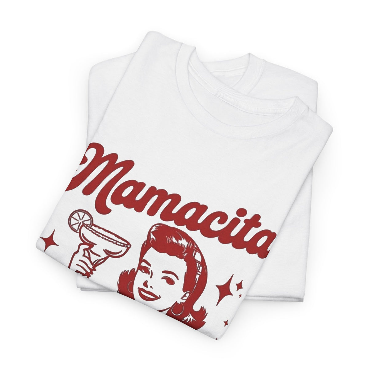 Mamacita Needs a Margarita Retro Cocktail Graphic T-Shirt