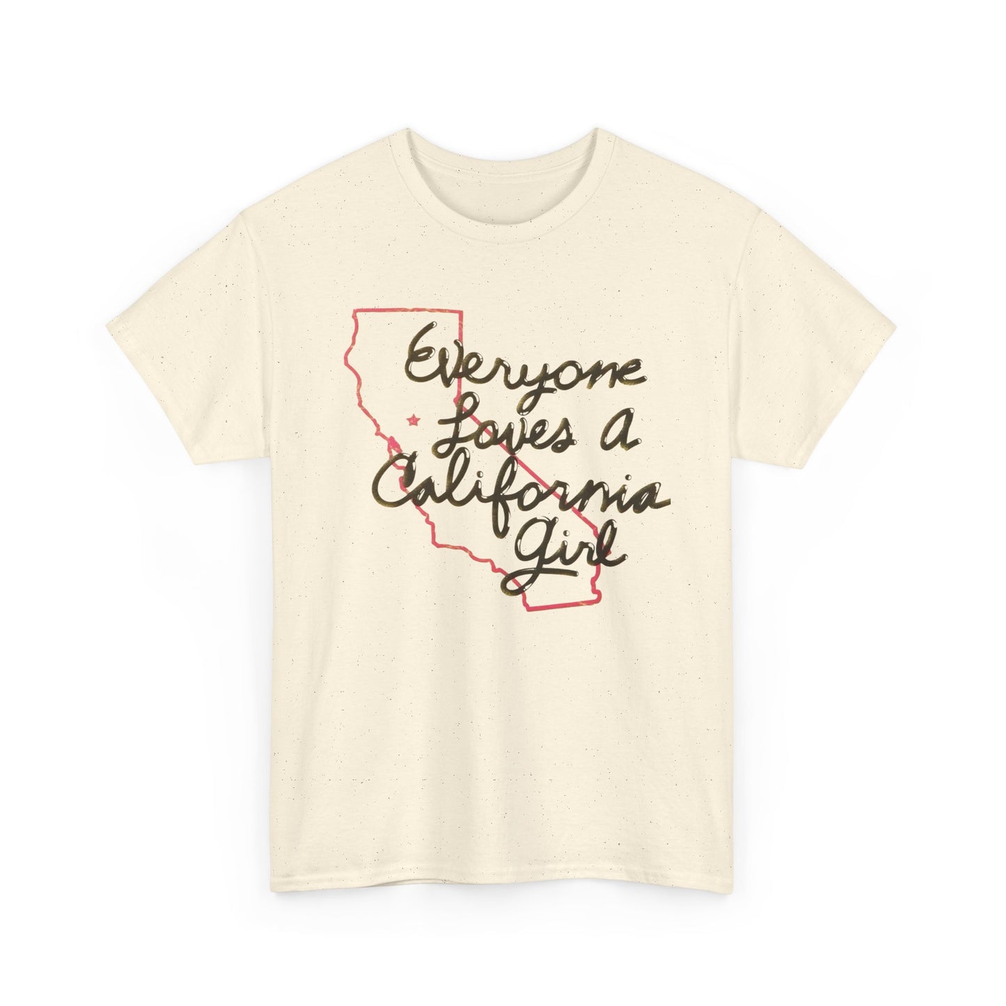 Everyone Loves A California Girl Retro Graphic T Shirt Unisex Heavy Cotton Tee