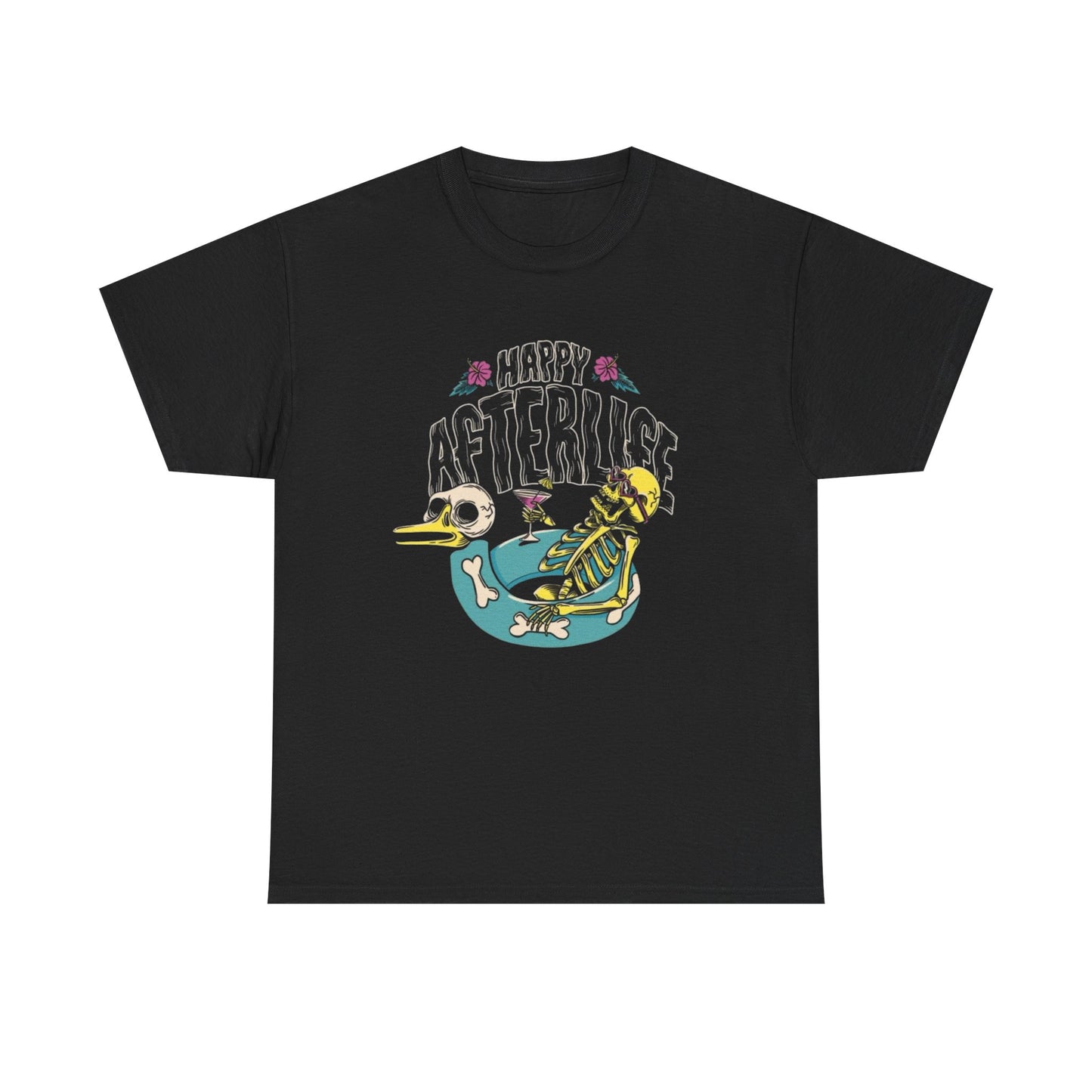 Happy Afterlife Graphic T Shirt NEW Adult Unisex Heavy Cotton Tee