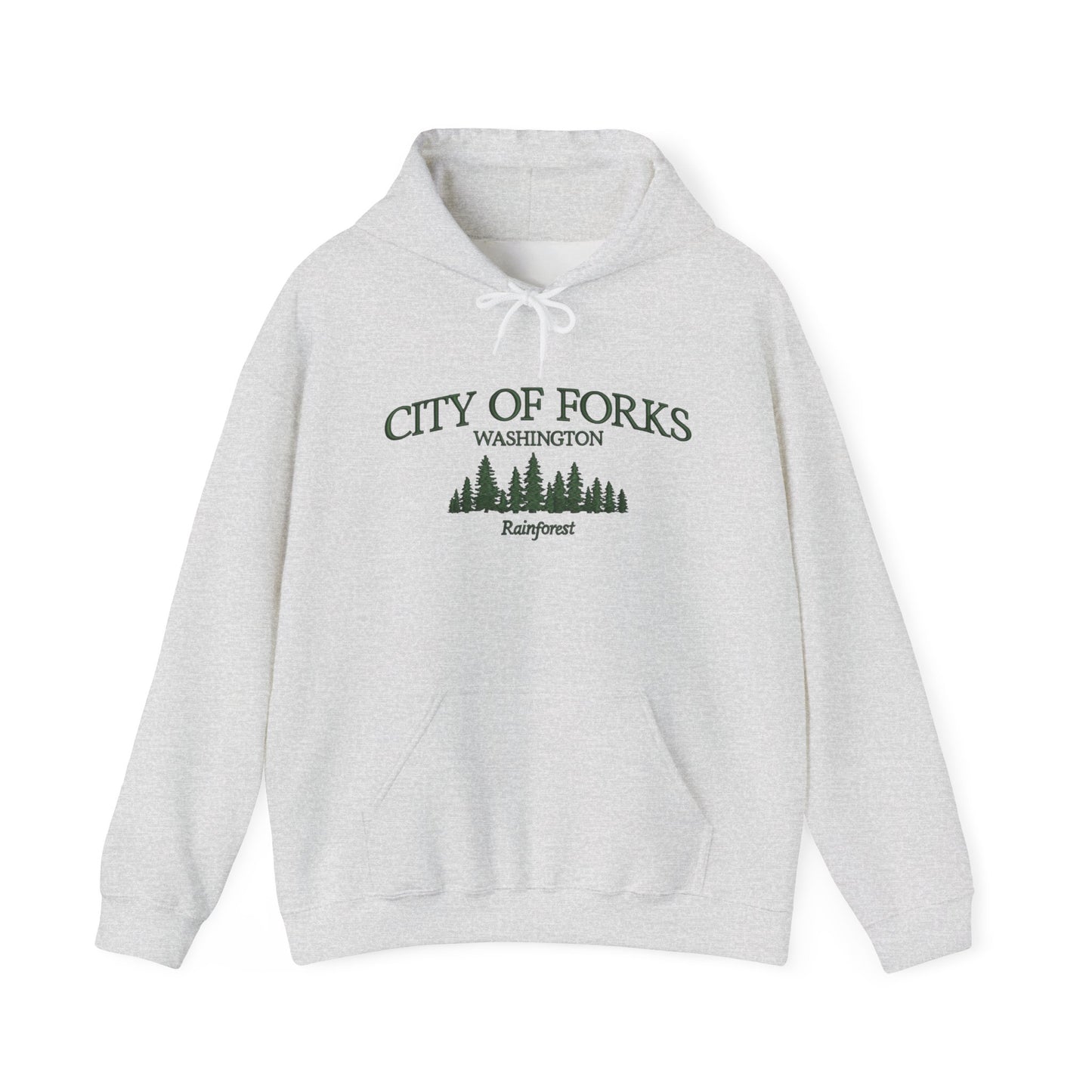 City Of Forks Washington Graphic Hoodie Heavy Blend Sweatshirt NEW