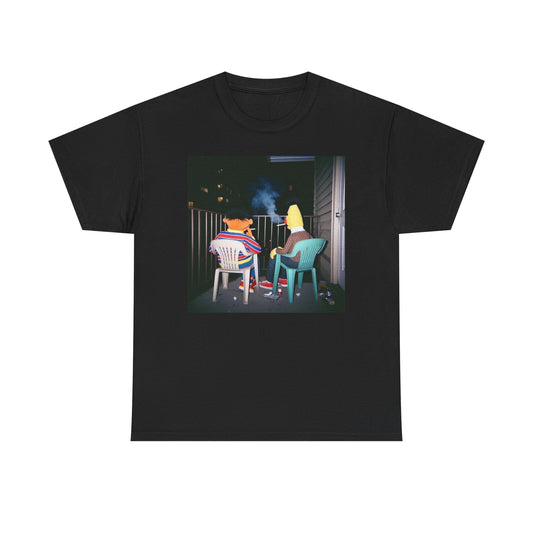 Bert And Ernie Funny Graphic T Shirt S-5XL Unisex Heavy Cotton Tee