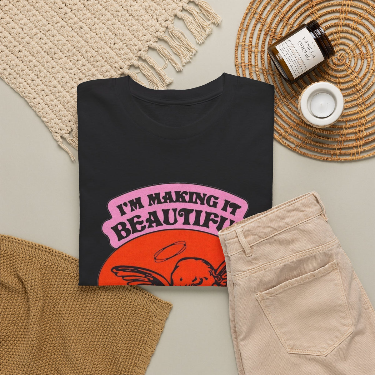 I'm Making It Beautiful Graphic T Shirt Men's Heavy Cotton Tee