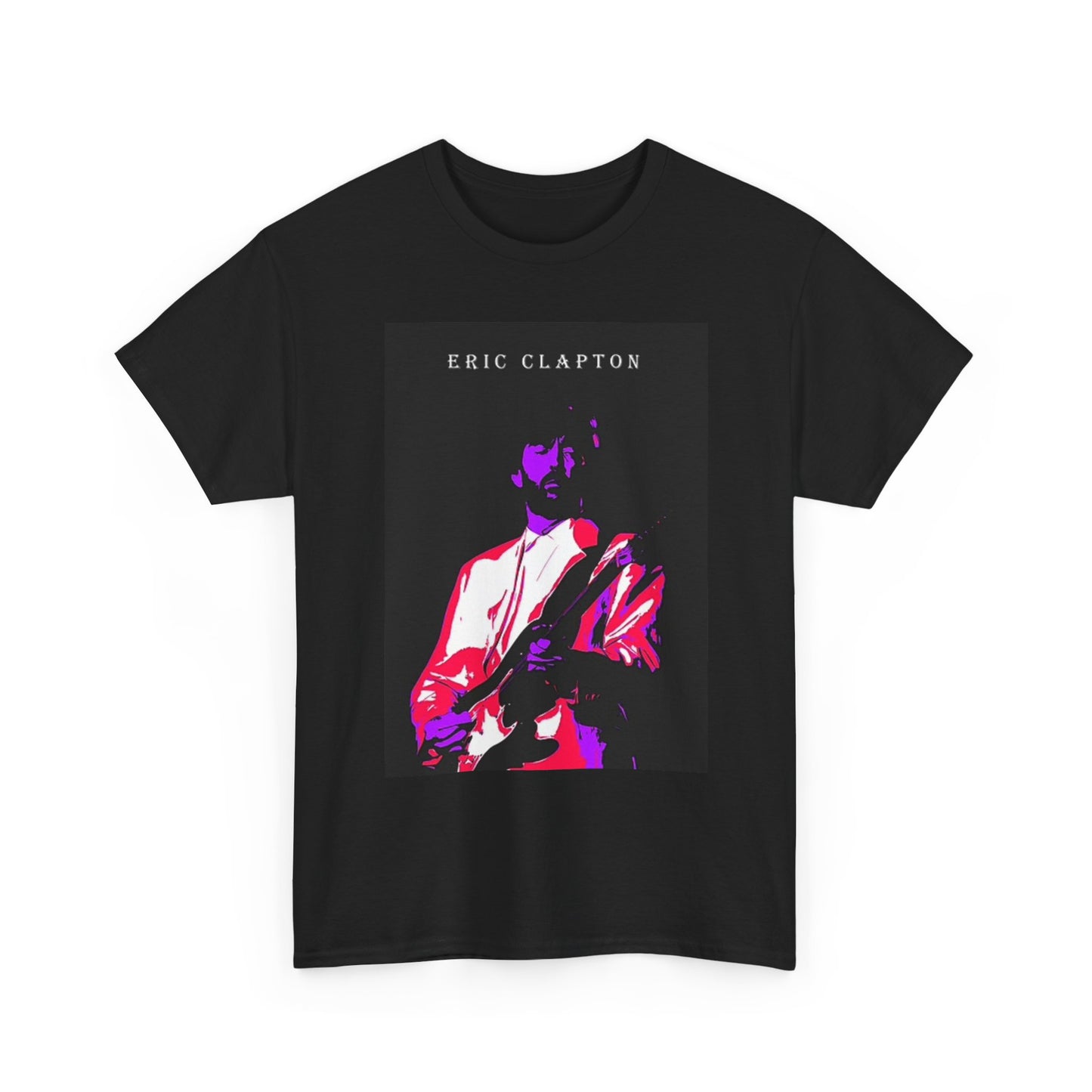 Eric Clapton Graphic T Shirt Vintage Retro Rock Unisex Heavy Cotton Tee