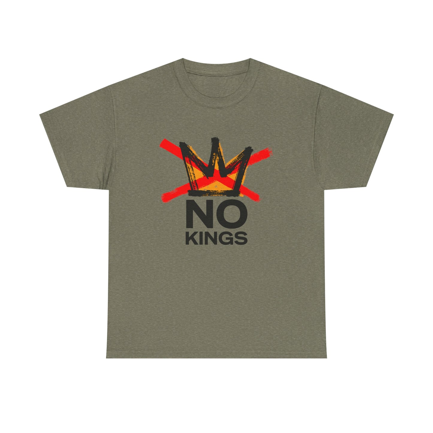 No Kings Graphic T Shirt Protest Resist BLM Support Unisex Heavy Cotton Tee