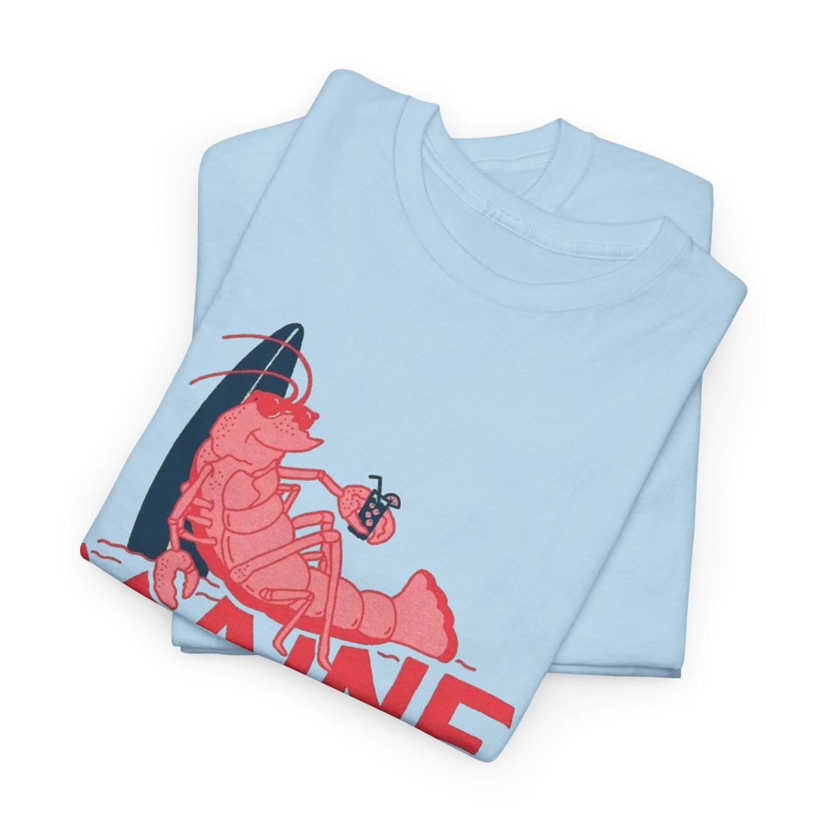 Maine York Beach Lobster Tee | Coastal Vacation Shirt Men's Graphic T Shirt