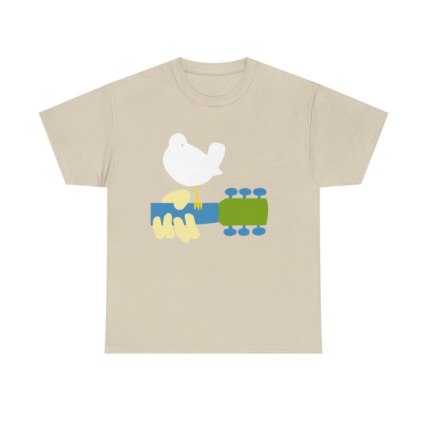 Woodstock Graphic T Shirt Vintage Logo Hippie Groovy Unisex Heavy Cotton Tee