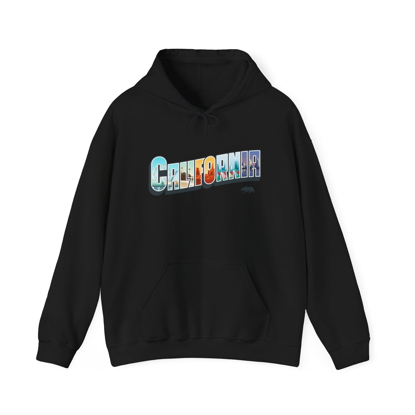California Retro Graphic Hoodie Unisex Heavy Blend™ Hooded Sweatshirt
