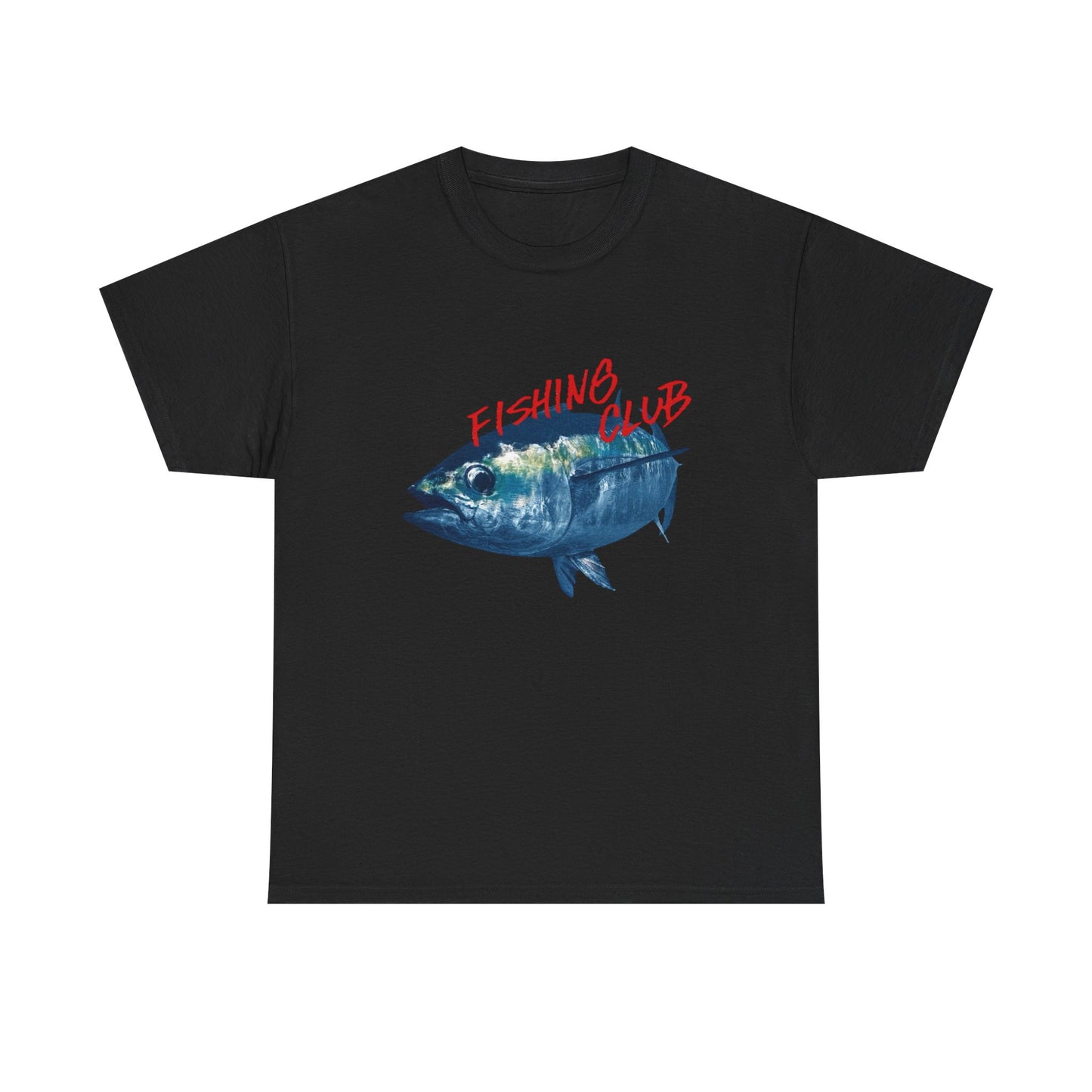Fishing Club Graphic T Shirt NEW ADULT Unisex Heavy Cotton Tee