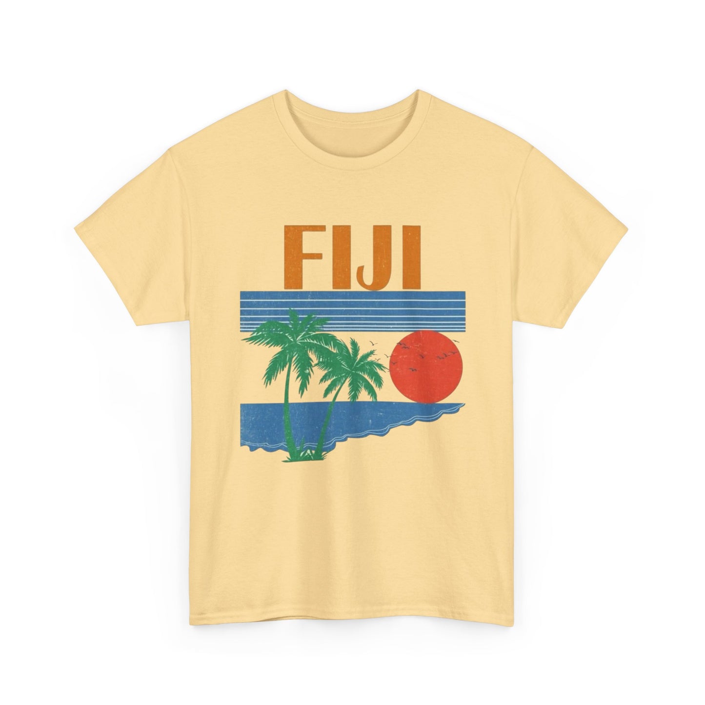Fiji Vintage Graphic T Shirt NEW Adult Unisex Heavy Cotton Tee