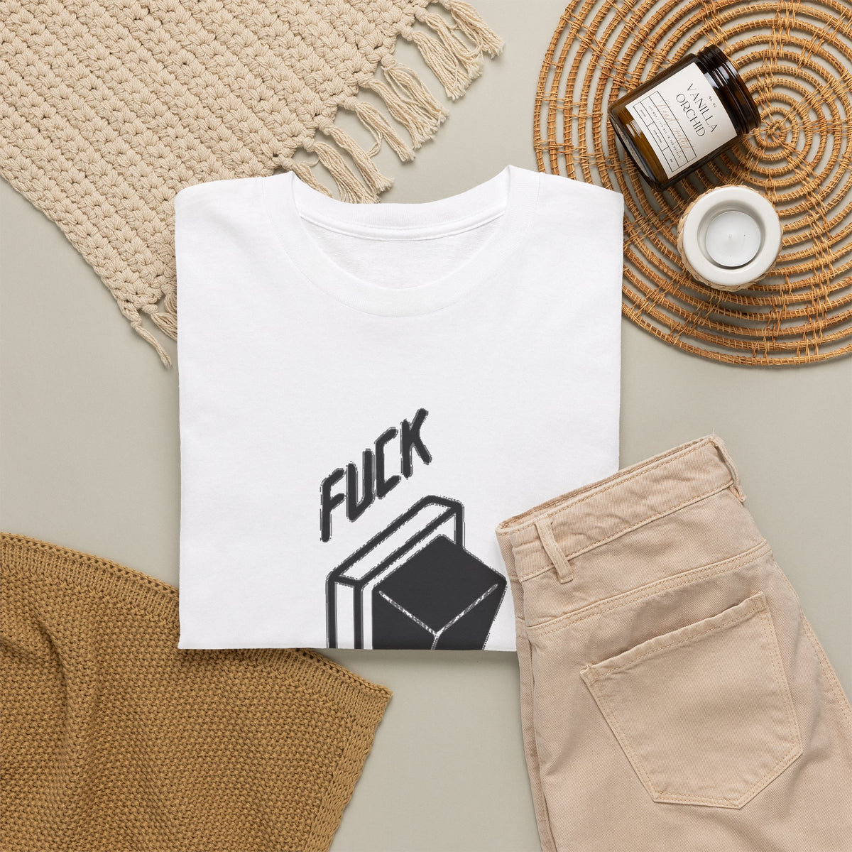 F*** Off Coffin Graphic T-Shirt Men's Tee Funny Retro Sarcasm