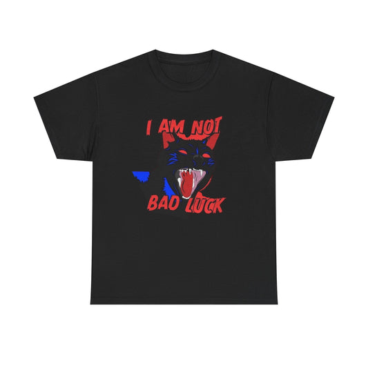 Black Cat Funny Bad Luck Graphic T Shirt NEW Heavy Cotton Tee