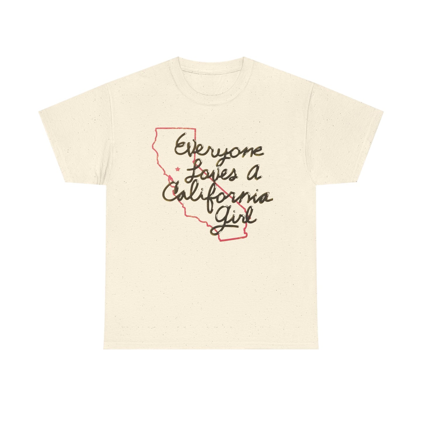 Everyone Loves A California Girl Retro Graphic T Shirt Unisex Heavy Cotton Tee