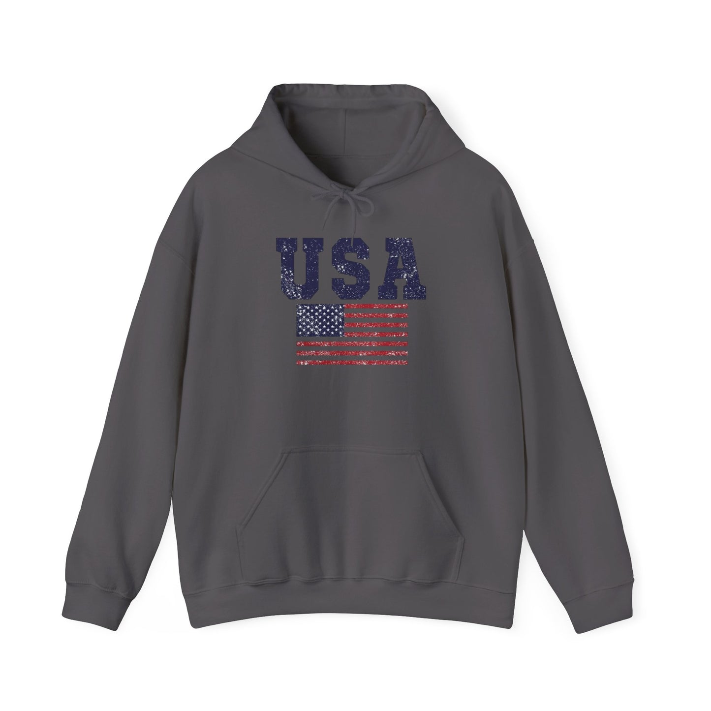 USA American Flag NEW COLORS Graphic Hoodie Unisex Heavy Blend Hooded Sweatshirt