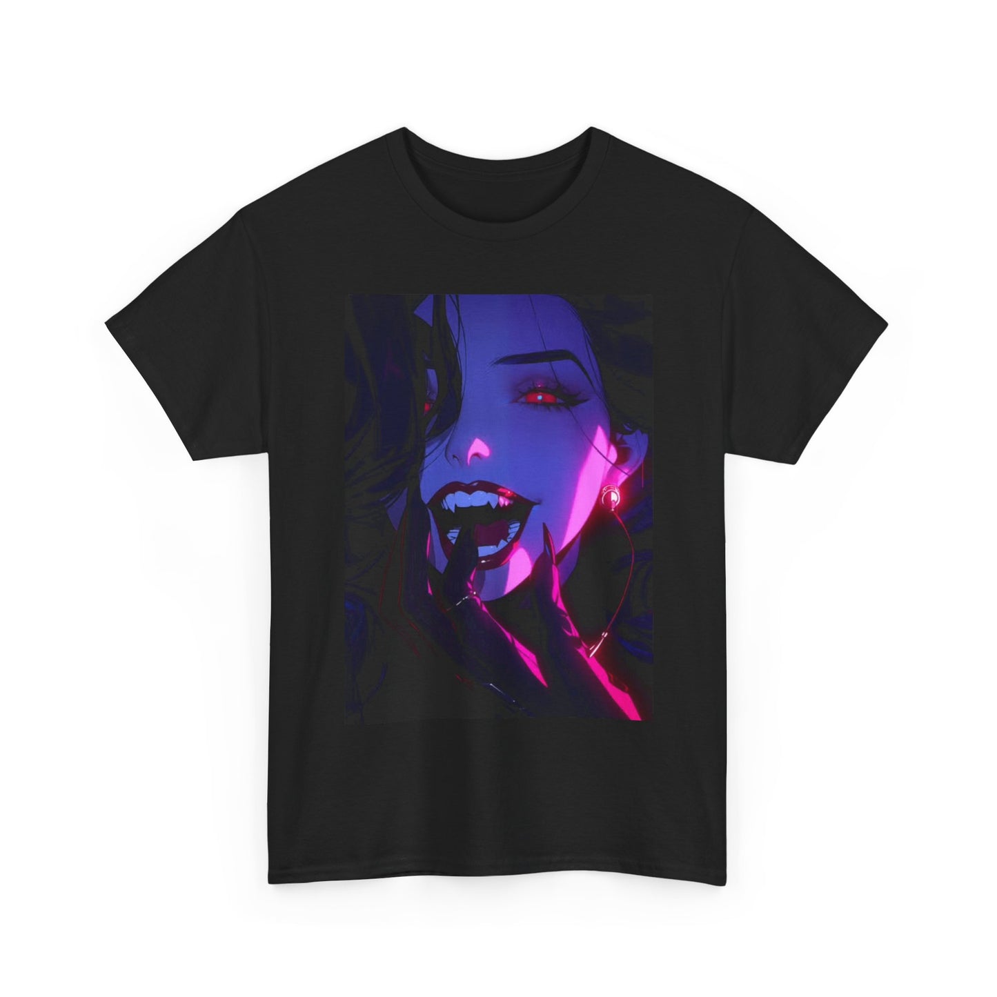 Waifu Anime T-shirt Girl Graphic Cartoon Retro Gaming Unisex Heavy Tee Gamer 8