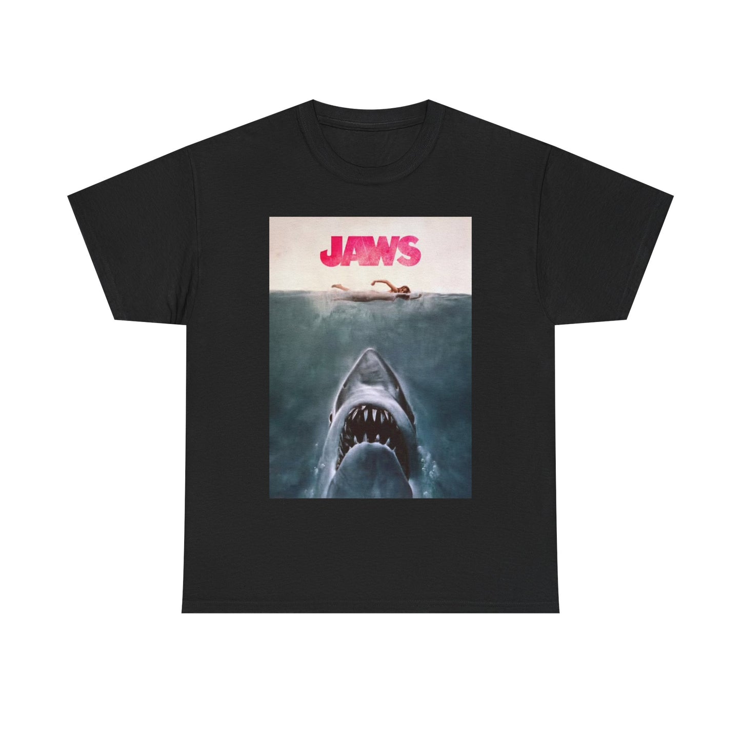 Jaws Tshirt Shark Vintage Movie New England Merch retro Unisex Heavy Cotton Tee