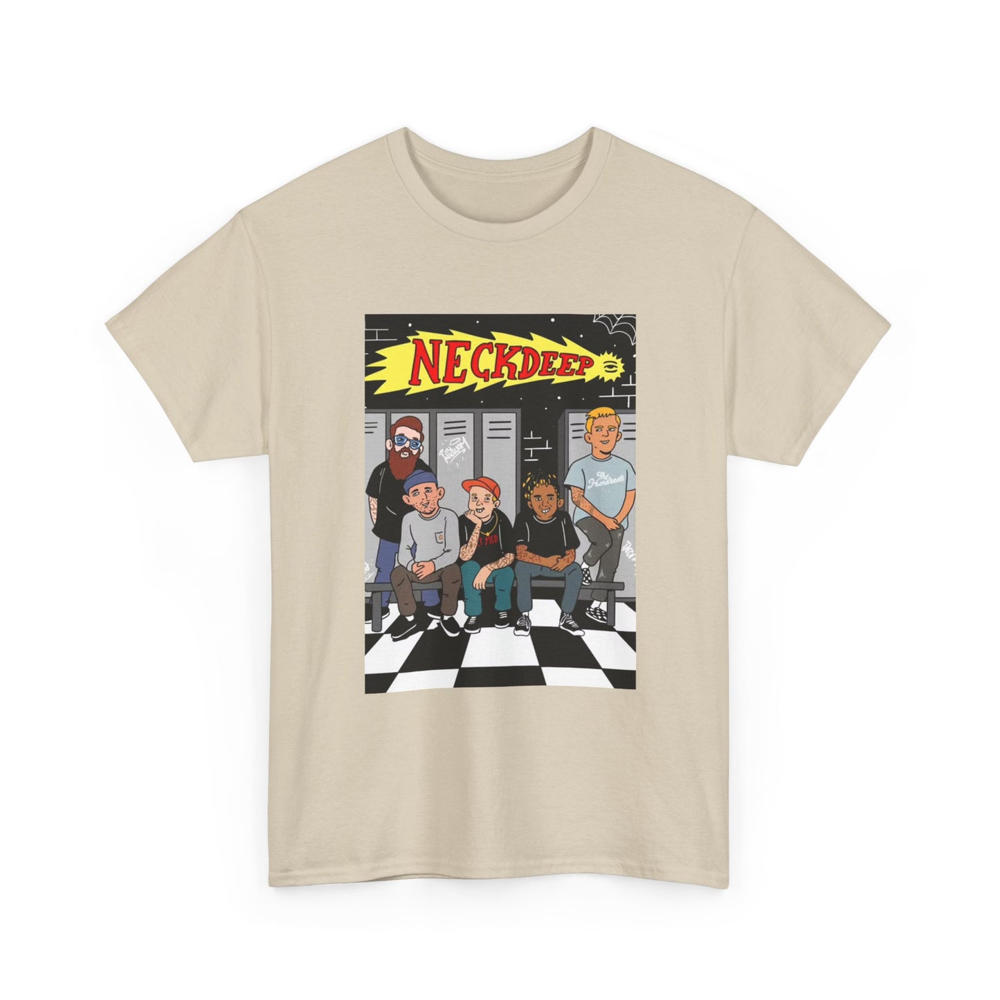 Neck Deep Tshirt Punk Rock UK retro Album art Unisex Heavy Cotton Tee