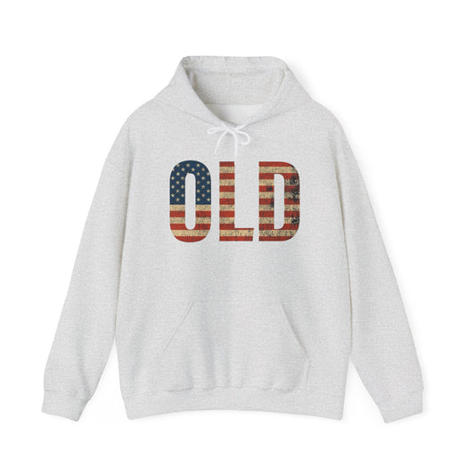 OLD American Flag Retro Graphic Hoodie Men's Heavy Blend™ Hooded Sweatshirt