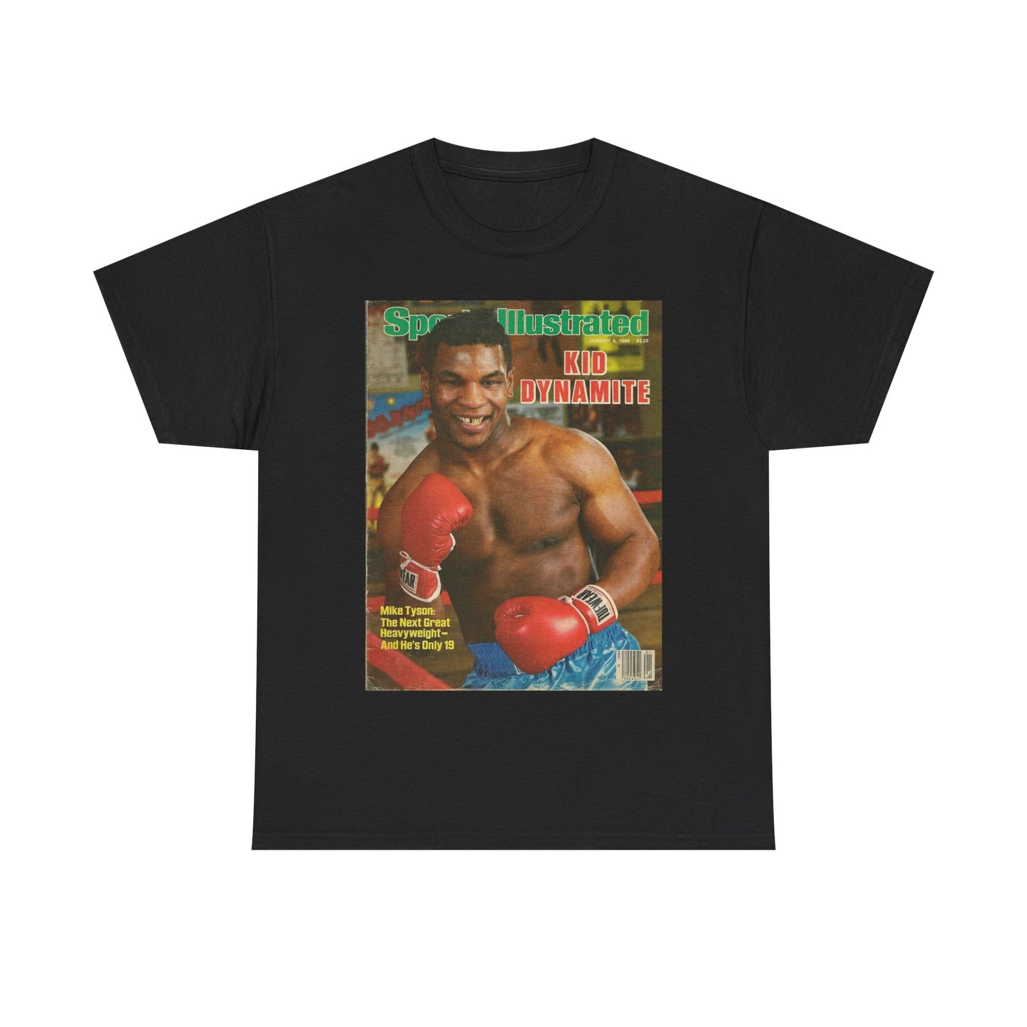 Mike Tyson T-shirt vintage boxing magazine cover retro UFC Unisex Heavy Cotton