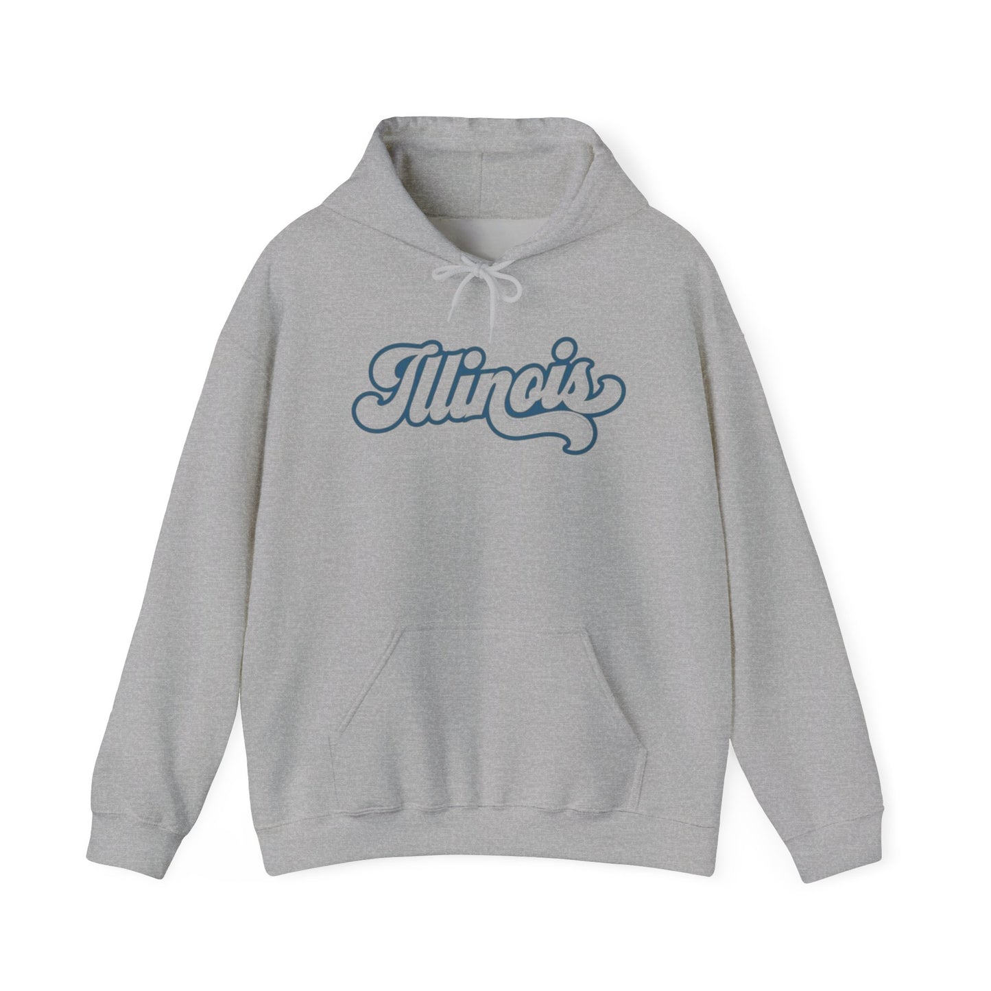 Illinois State Logo BRAND NEW Unisex Heavy Blend™ Hooded Sweatshirt